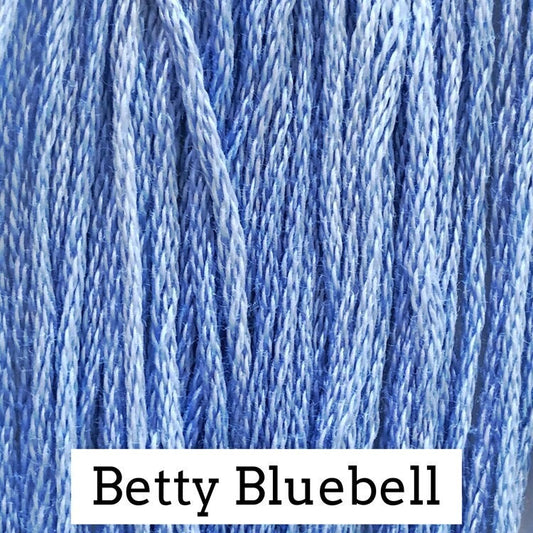 Betty Bluebell - Classic Colorworks - CCT-048- 5 yds, Hand-Dyed, 6 Strand, 100% Cotton Cross Stitch Embroidery Floss