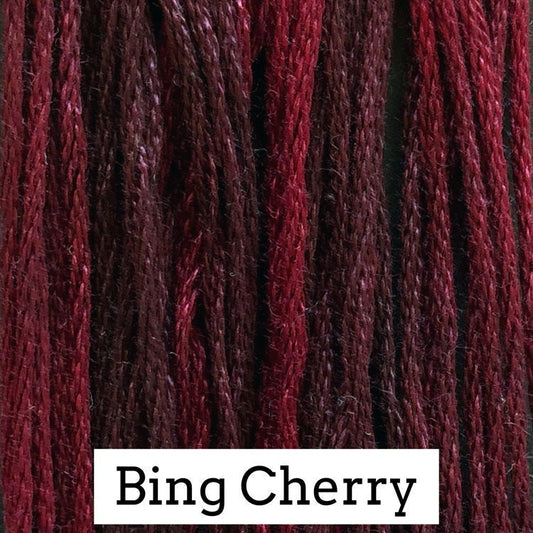 Bing Cherry - Classic Colorworks - CCT-151- 5 yds, Hand-Dyed, 6 Strand, 100% Cotton Cross Stitch Embroidery Floss