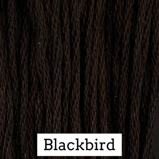 Blackbird - Classic Colorworks - CCT-164- 5 yds, Hand-Dyed, 6 Strand, 100% Cotton Cross Stitch Embroidery Floss