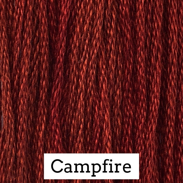 Campfire by Classic Colorworks - 5 yds, Hand-Dyed, 6 Strand, 100% Cotton, Cross Stitch Embroidery Floss