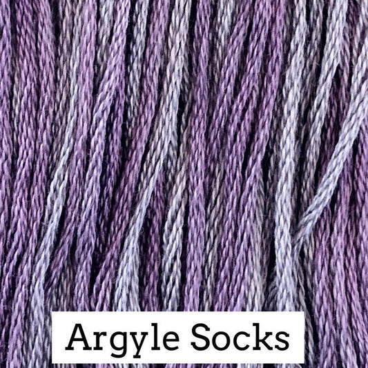Argyle Socks- Classic Colorworks - CCT-092- 5 yds, Hand-Dyed, 6 Strand, 100% Cotton Cross Stitch Embroidery Floss