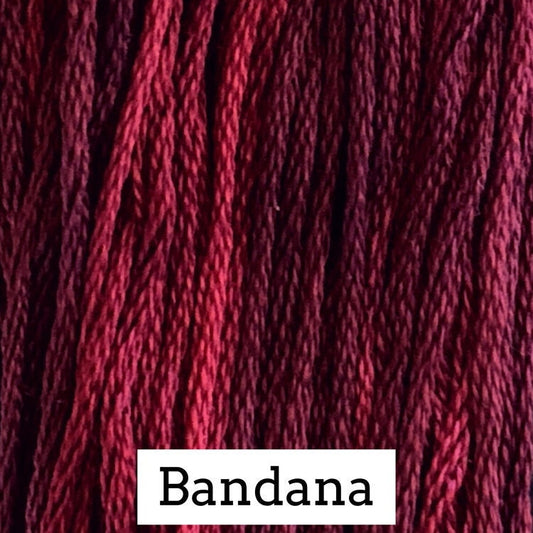 Bandana - Classic Colorworks - CCT-094- 5 yds, Hand-Dyed, 6 Strand, 100% Cotton Cross Stitch Embroidery Floss