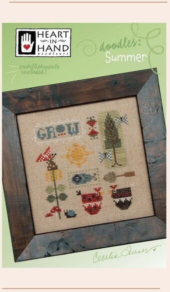 Doodles: Summer – PAPER Pattern – Heart in Hand