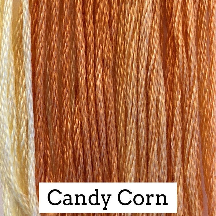 Candy Corn by Classic Colorworks - 5 yds, Hand-Dyed, 6 Strand, 100% Cotton, Cross Stitch Embroidery Floss