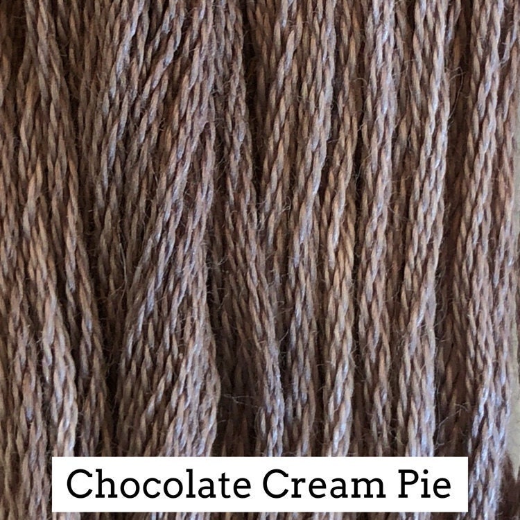 Chocolate Cream Pie by Classic Colorworks - 5 yds, Hand-Dyed, 6 Strand, 100% Cotton, Cross Stitch Embroidery Floss