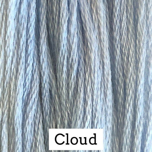 Cloud by Classic Colorworks - 5 yds, Hand-Dyed, 6 Strand, 100% Cotton, Cross Stitch Embroidery Floss