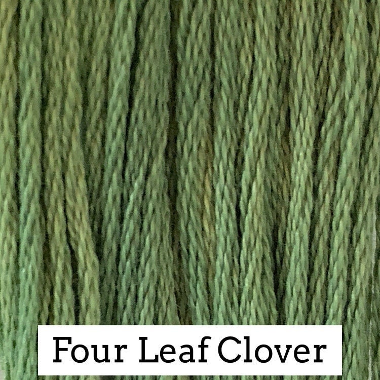 Four Leaf Clover by Classic Colorworks - 5 yds, Hand-Dyed, 6 Strand, 100% Cotton, Cross Stitch Embroidery Floss