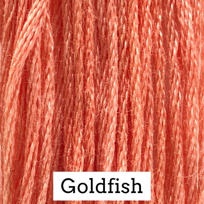 Goldfish by Classic Colorworks - 5 yds, Hand-Dyed, 6 Strand, 100% Cotton, Cross Stitch Embroidery Floss