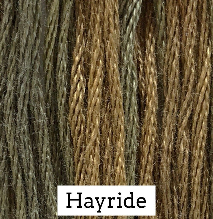 Hayride by Classic Colorworks - 5 yds, Hand-Dyed, 6 Strand, 100% Cotton, Cross Stitch Embroidery Floss