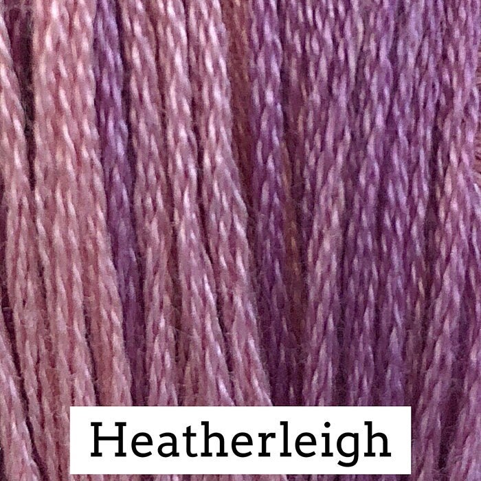 Heatherleigh by Classic Colorworks - 5 yds, Hand-Dyed, 6 Strand, 100% Cotton, Cross Stitch Embroidery Floss