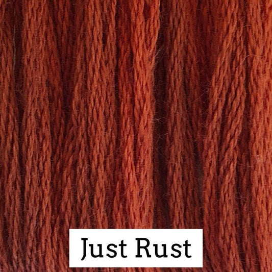 Just Rust by Classic Colorworks - 5 yds, Hand-Dyed, 6 Strand, 100% Cotton, Cross Stitch Embroidery Floss