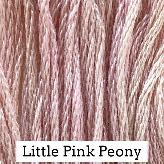 Little Pink Peony by Classic Colorworks - 5 yds, Hand-Dyed, 6 Strand, 100% Cotton, Cross Stitch Embroidery Floss