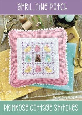 April Nine Patch - Lindsey's Nine Patch Series - Primrose Cottage Stitches - Cross Stitch Pattern