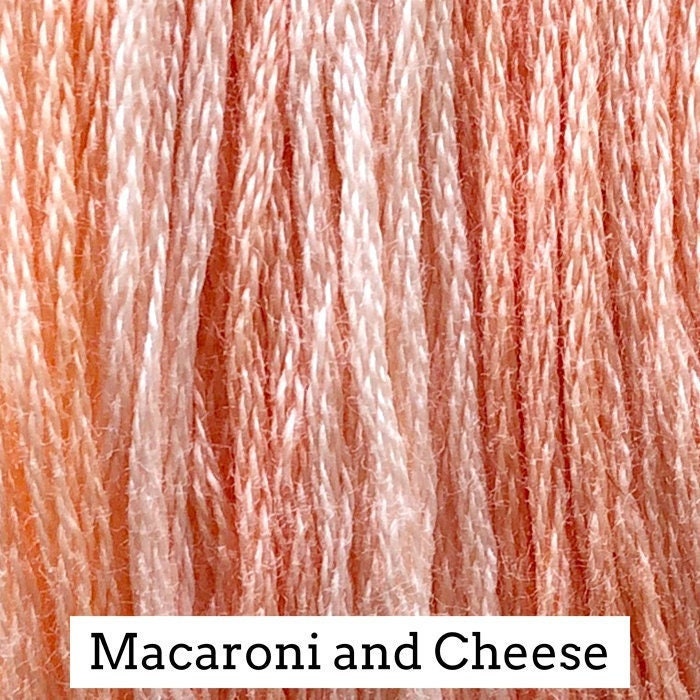 Macaroni and Cheese by Classic Colorworks - 5 yds, Hand-Dyed, 6 Strand, 100% Cotton, Cross Stitch Embroidery Floss