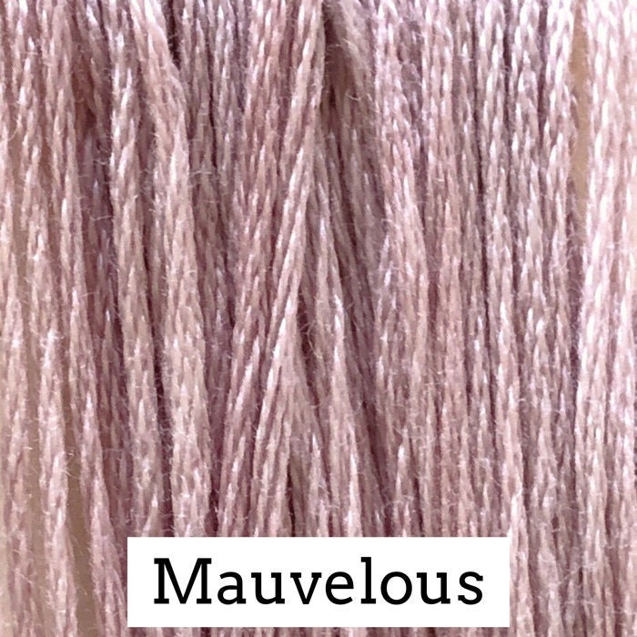 Mauvelous by Classic Colorworks - 5 yds, Hand-Dyed, 6 Strand, 100% Cotton, Cross Stitch Embroidery Floss
