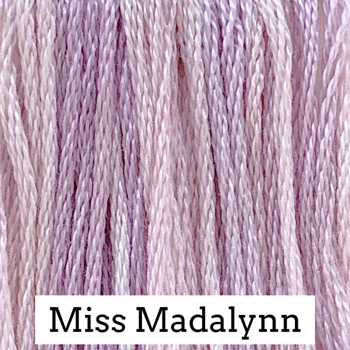 Miss Madalynn by Classic Colorworks - 5 yds, Hand-Dyed, 6 Strand, 100% Cotton, Cross Stitch Embroidery Floss