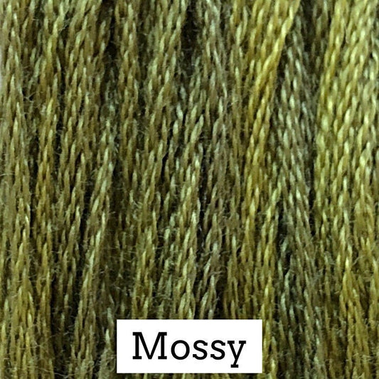 Mossy by Classic Colorworks - 5 yds, Hand-Dyed, 6 Strand, 100% Cotton, Cross Stitch Embroidery Floss