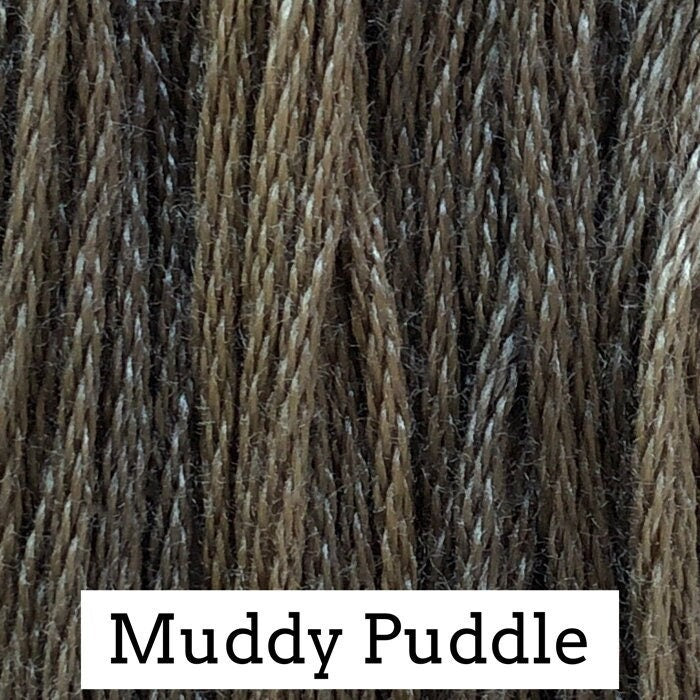 Muddy Puddle by Classic Colorworks - 5 yds, Hand-Dyed, 6 Strand, 100% Cotton, Cross Stitch Embroidery Floss