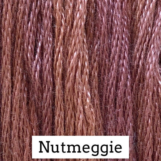 Nutmeggie by Classic Colorworks - 5 yds, Hand-Dyed, 6 Strand, 100% Cotton, Cross Stitch Embroidery Floss