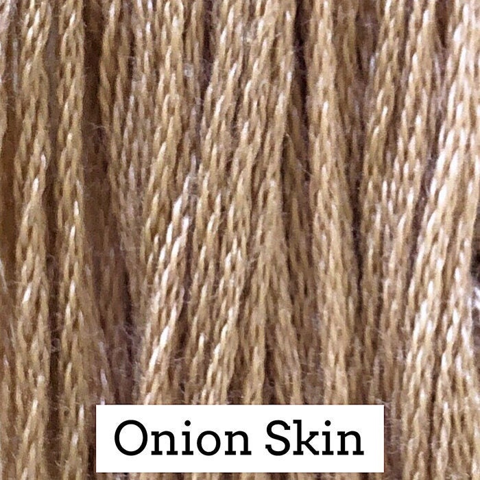 Onion Skin by Classic Colorworks - 5 yds, Hand-Dyed, 6 Strand, 100% Cotton, Cross Stitch Embroidery Floss