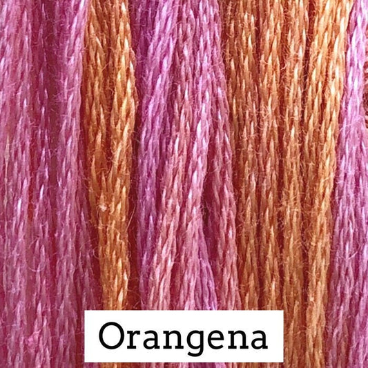 Orangena by Classic Colorworks - 5 yds, Hand-Dyed, 6 Strand, 100% Cotton, Cross Stitch Embroidery Floss