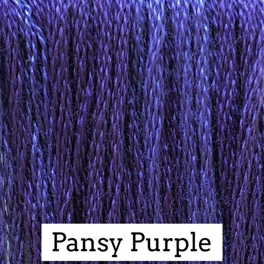 Pansy Purple by Classic Colorworks - 5 yds, Hand-Dyed, 6 Strand, 100% Cotton, Cross Stitch Embroidery Floss