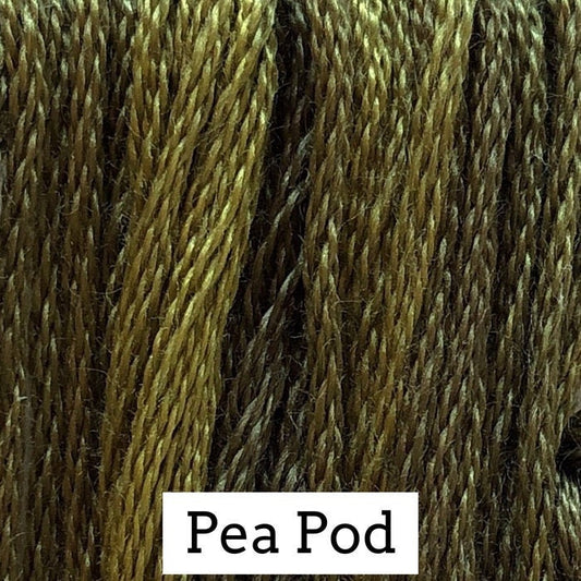 Pea Pod by Classic Colorworks - 5 yds, Hand-Dyed, 6 Strand, 100% Cotton, Cross Stitch Embroidery Floss