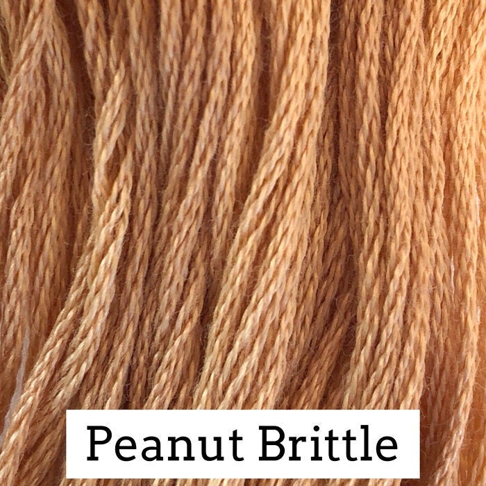 Peanut Brittle by Classic Colorworks - 5 yds, Hand-Dyed, 6 Strand, 100% Cotton, Cross Stitch Embroidery Floss