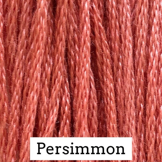Persimmon by Classic Colorworks - 5 yds, Hand-Dyed, 6 Strand, 100% Cotton, Cross Stitch Embroidery Floss