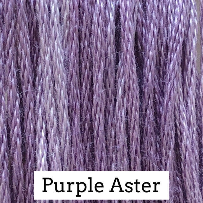 Purple Aster by Classic Colorworks - 5 yds, Hand-Dyed, 6 Strand, 100% Cotton, Cross Stitch Embroidery Floss