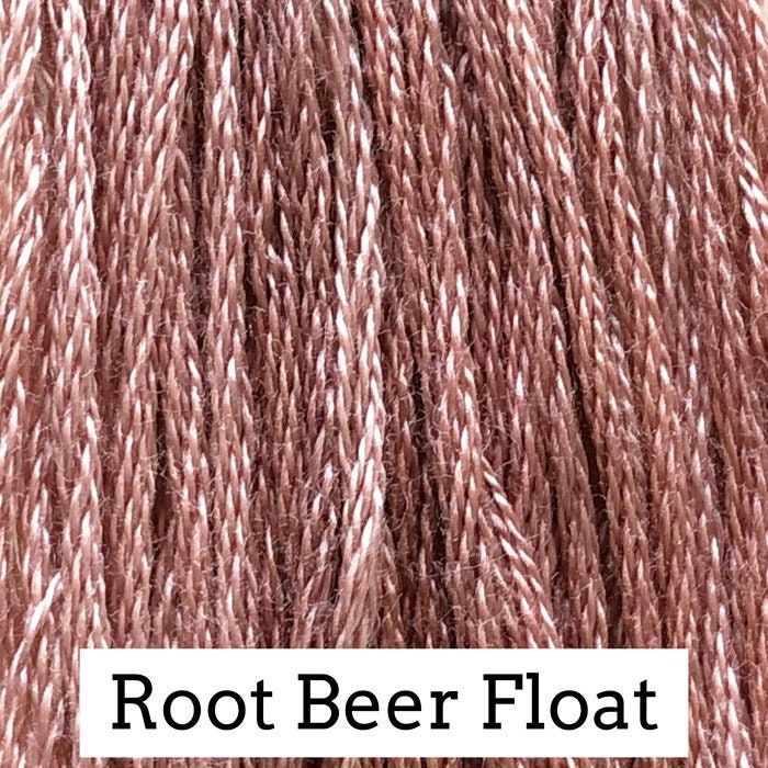 Root Beer Float by Classic Colorworks - 5 yds, Hand-Dyed, 6 Strand, 100% Cotton, Cross Stitch Embroidery Floss