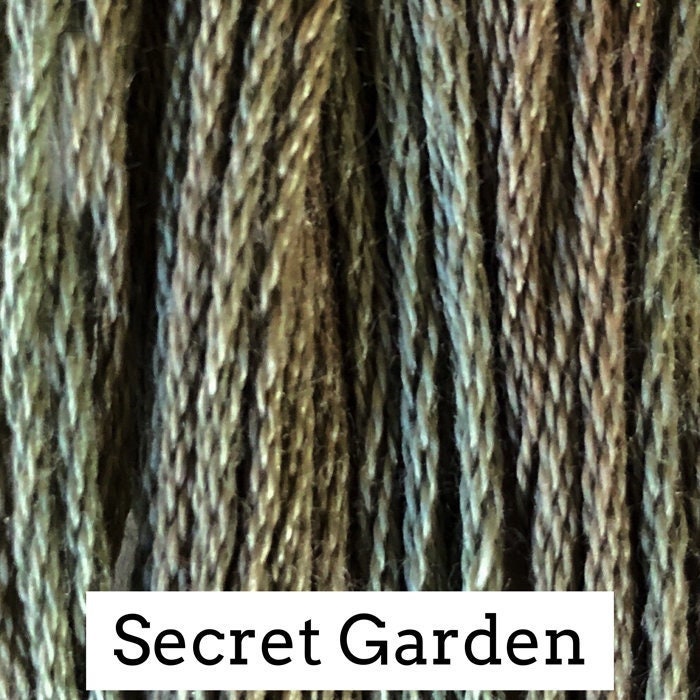 Secret Garden by Classic Colorworks - 5 yds, Hand-Dyed, 6 Strand, 100% Cotton, Cross Stitch Embroidery Floss