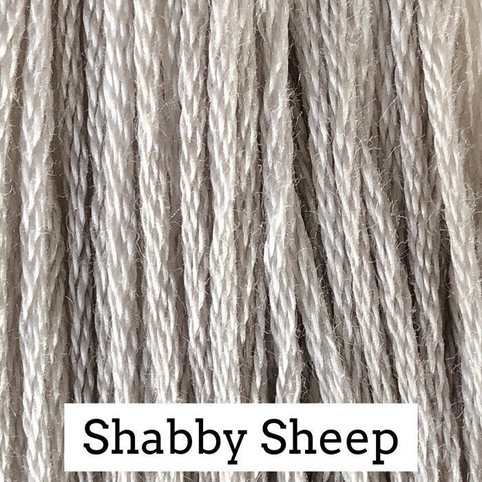 Shabby Sheep by Classic Colorworks - 5 yds, Hand-Dyed, 6 Strand, 100% Cotton, Cross Stitch Embroidery Floss