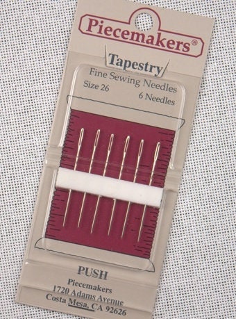 Piecemakers Tapestry Needles - Size 24, 26 & 28