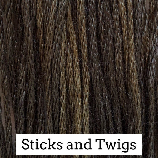 Sticks and Twigs by Classic Colorworks - 5 yds, Hand-Dyed, 6 Strand, 100% Cotton, Cross Stitch Embroidery Floss