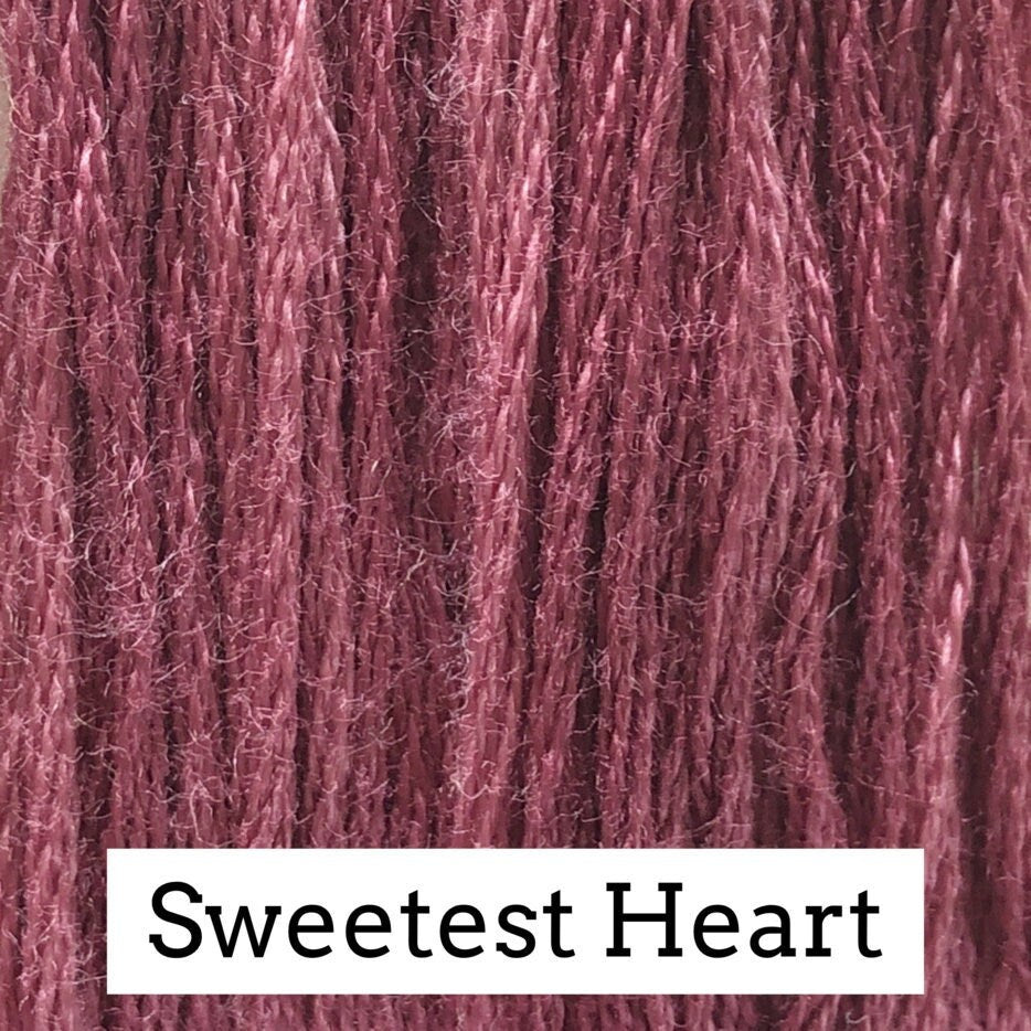 Sweetest Heart by Classic Colorworks - 5 yds, Hand-Dyed, 6 Strand, 100% Cotton, Cross Stitch Embroidery Floss