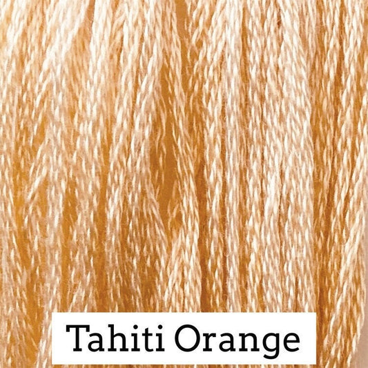 Tahiti Orange by Classic Colorworks - 5 yds, Hand-Dyed, 6 Strand, 100% Cotton, Cross Stitch Embroidery Floss
