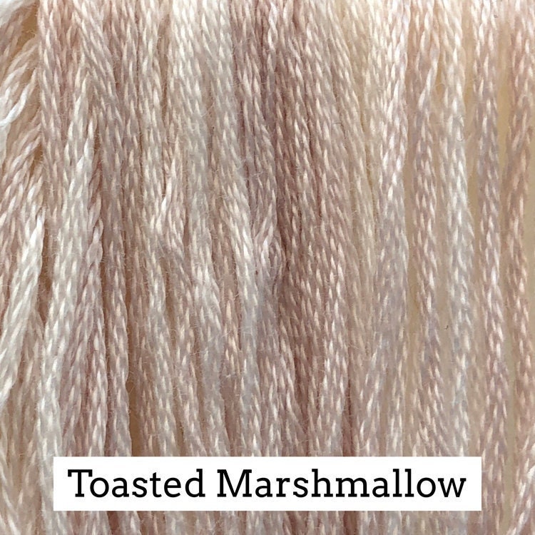 Toasted Marshmallow by Classic Colorworks - 5 yds, Hand-Dyed, 6 Strand, 100% Cotton, Cross Stitch Embroidery Floss