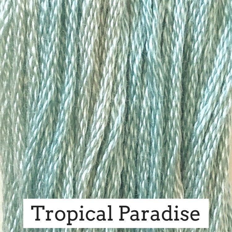 Tropical Paradise by Classic Colorworks - 5 yds, Hand-Dyed, 6 Strand, 100% Cotton, Cross Stitch Embroidery Floss