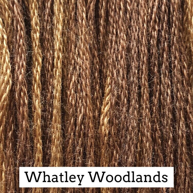 Whatley Woodlands by Classic Colorworks - 5 yds, Hand-Dyed, 6 Strand, 100% Cotton, Cross Stitch Embroidery Floss