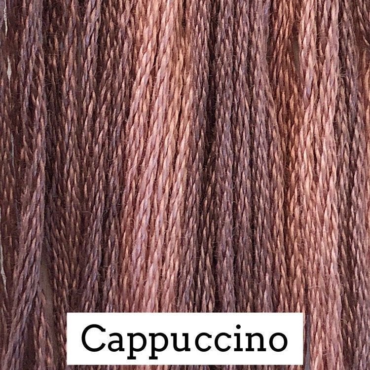 Cappuccino by Classic Colorworks - 5 yds, Hand-Dyed, 6 Strand, 100% Cotton, Cross Stitch Embroidery Floss