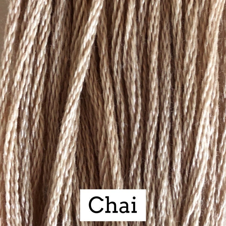 Chai by Classic Colorworks - 5 yds, Hand-Dyed, 6 Strand, 100% Cotton, Cross Stitch Embroidery Floss