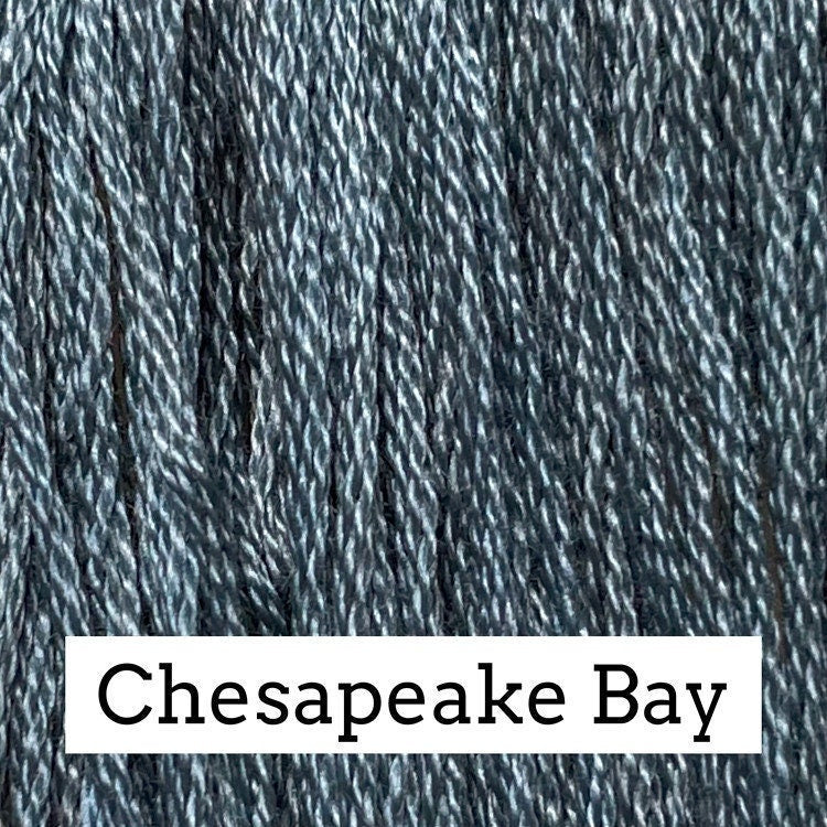 Chesapeake Bay by Classic Colorworks - 5 yds, Hand-Dyed, 6 Strand, 100% Cotton, Cross Stitch Embroidery Floss
