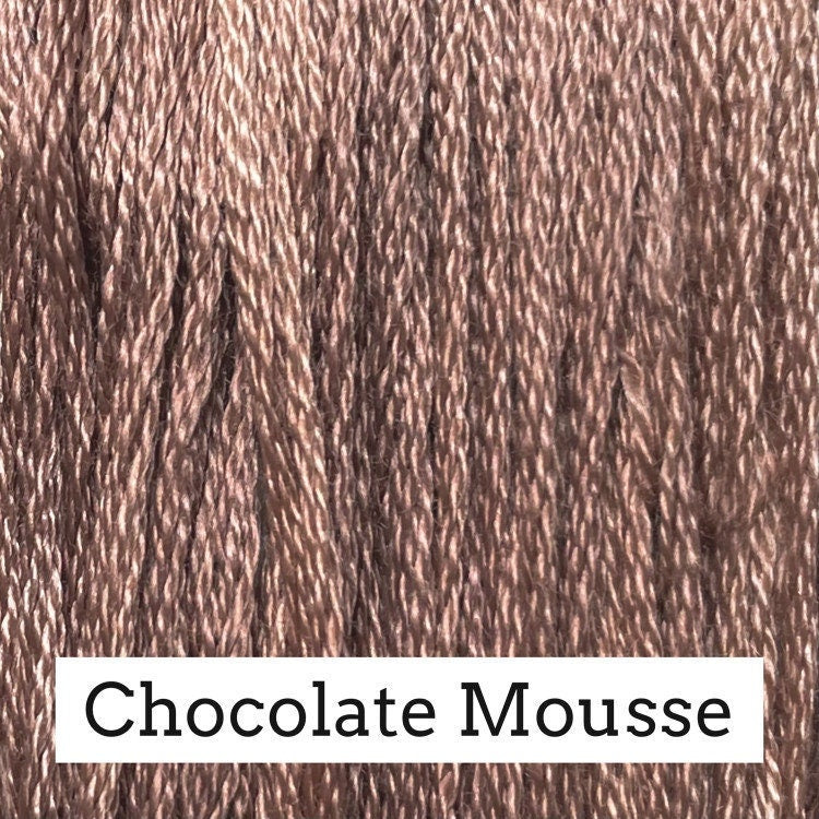 Chocolate Mousse by Classic Colorworks - 5 yds, Hand-Dyed, 6 Strand, 100% Cotton, Cross Stitch Embroidery Floss