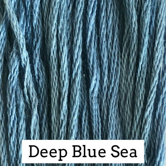 Deep Blue Sea by Classic Colorworks - 5 yds, Hand-Dyed, 6 Strand, 100% Cotton, Cross Stitch Embroidery Floss