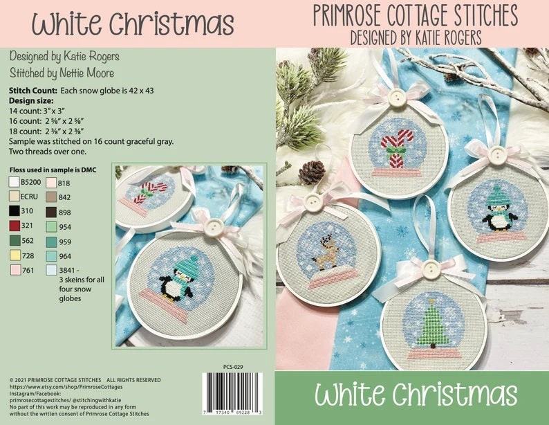 White Christmas – Primrose Cottage Stitches - Cross Stitch Pattern