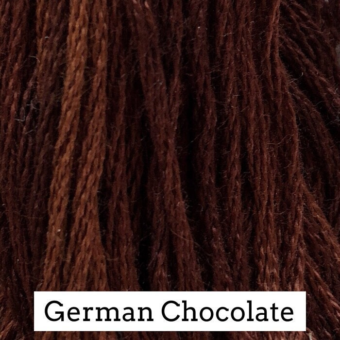 German Chocolate by Classic Colorworks - 5 yds, Hand-Dyed, 6 Strand, 100% Cotton, Cross Stitch Embroidery Floss