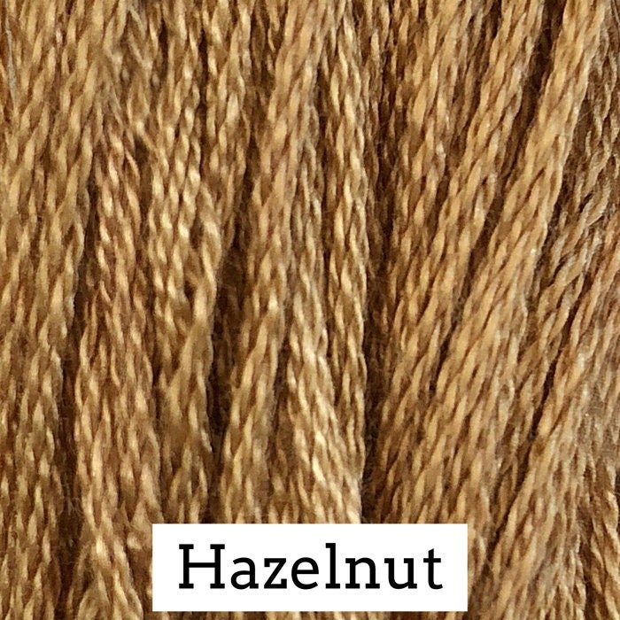 Hazelnut by Classic Colorworks - 5 yds, Hand-Dyed, 6 Strand, 100% Cotton, Cross Stitch Embroidery Floss