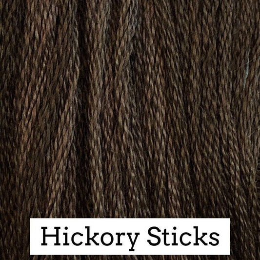 Hickory Sticks by Classic Colorworks - 5 yds, Hand-Dyed, 6 Strand, 100% Cotton, Cross Stitch Embroidery Floss