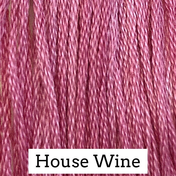 House Wine by Classic Colorworks - 5 yds, Hand-Dyed, 6 Strand, 100% Cotton, Cross Stitch Embroidery Floss